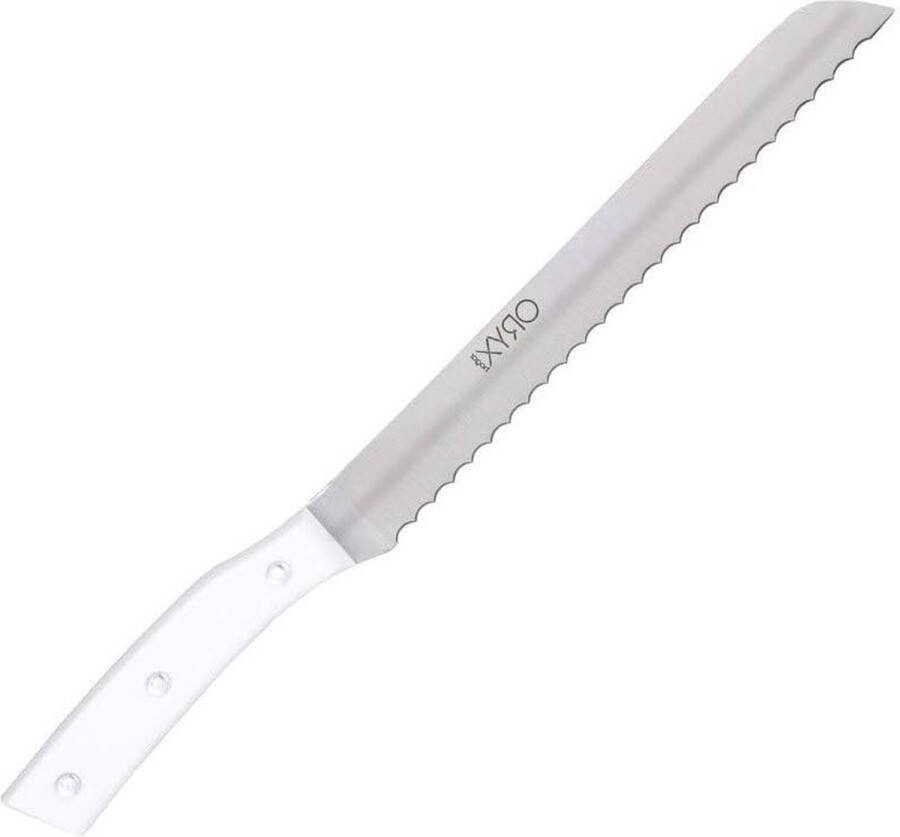 Broodmes met 22 cm lemmet van roestvrij staal Alaska 5800125 wit legering staal cranberry