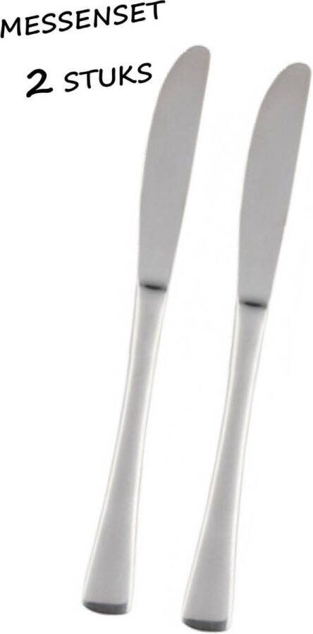 Ronyse Broodmessen 2 stuks Messenset Bestekmes Tafelmes Dinermes Kartelmessen mes