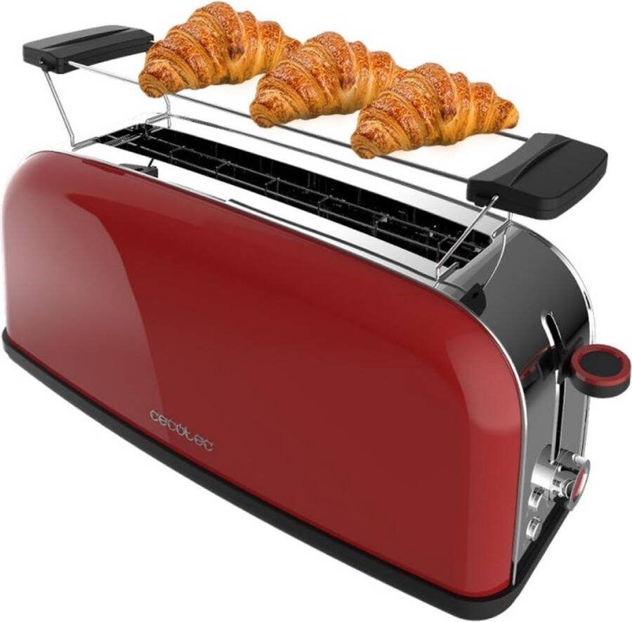 Broodrooster Toastin` time 850 Red Long Cecotec