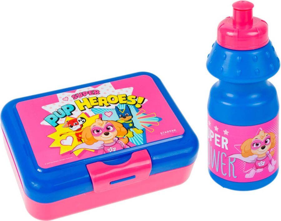 Broodtrommel met Drinkfles Paw Patrol Girls