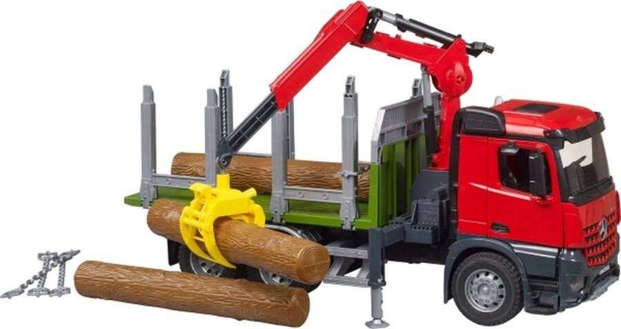 Bruder MB Arocs houttransport vrachtwagen met kraan 03669