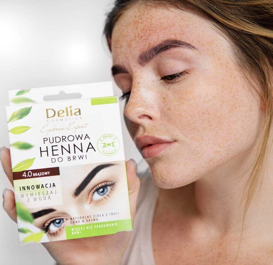 Bruine Wenkbrauwverf Henna Snelle & Gemakkelijke Brow Dye Starter Kit Formula Wenkbrauw Tint met Vezels Langdurige Volume Lash Tint Wenkbrauw Verf Kit Donker bruin Dark brown