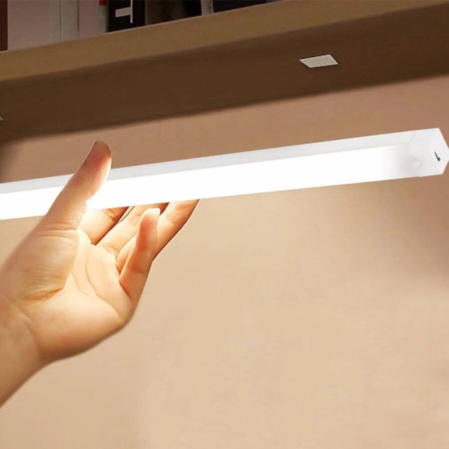 Brylight Nachtlampje Volwassenen 30CM Slaapkamer Bed Verlichting- Draadloos met Sensor- Voeteneinde Licht Lamp Oplaadbaar Zonder Boren Onderbouw Verlichting Keukenverlichting Onderbouw Led Nachtlampje kinderen