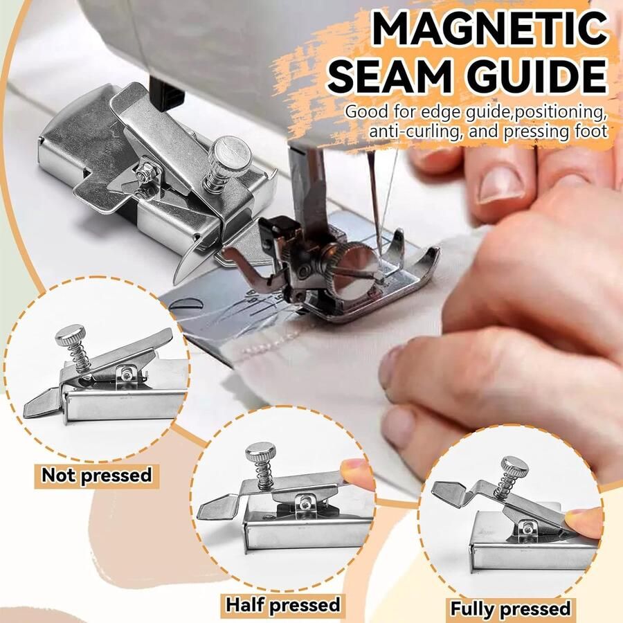 Buddy Naai Magnetische Naaigids Magnetische Naaigids voor Naaimachine Multifucntional Rechte Lijn Naaien Liniaal Magnetische Naaibenodigdheden voor Beginners