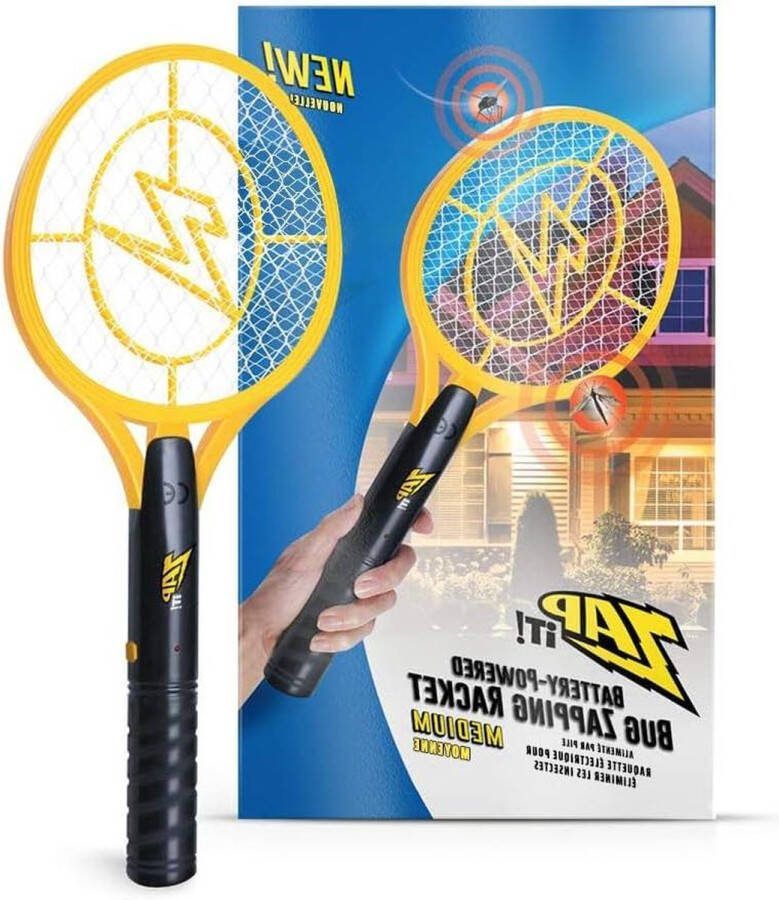 Bug Zapper Mug vliegenmepper op batterijen insectenverdeler 3.500 volt LED-licht zappen in het donker 2 x AA-batterijen inbegrepen
