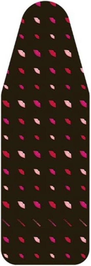 Bügelhoes Universele hoes Lips Uniek ontwerp 131cm x 55cm 100% katoen Handig kliksysteem Geschikt voor alle strijkplanken van andere merken Wasbaar in de wasmachine