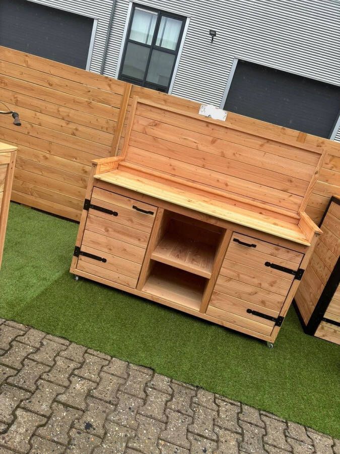 Buitenkeuken BBQ ombouw Buiten koken \ buitenkast Barbecuetafel Buitenkeuken BBQ tafel LET OP GEEN BOUWPAKKET WORDT KANT EN KLAAR GELEVERD