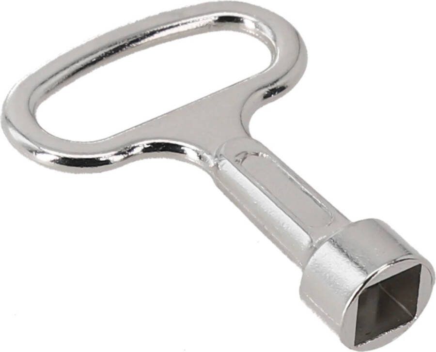 Buitenkraan sleutel Universeel Sleutel voor buitenkraan 8x8 mm- RVS Vierhoekig Loodgieter sleutel Radiator Sleutel Chroom Buitenkraan sleutel Tapkranen