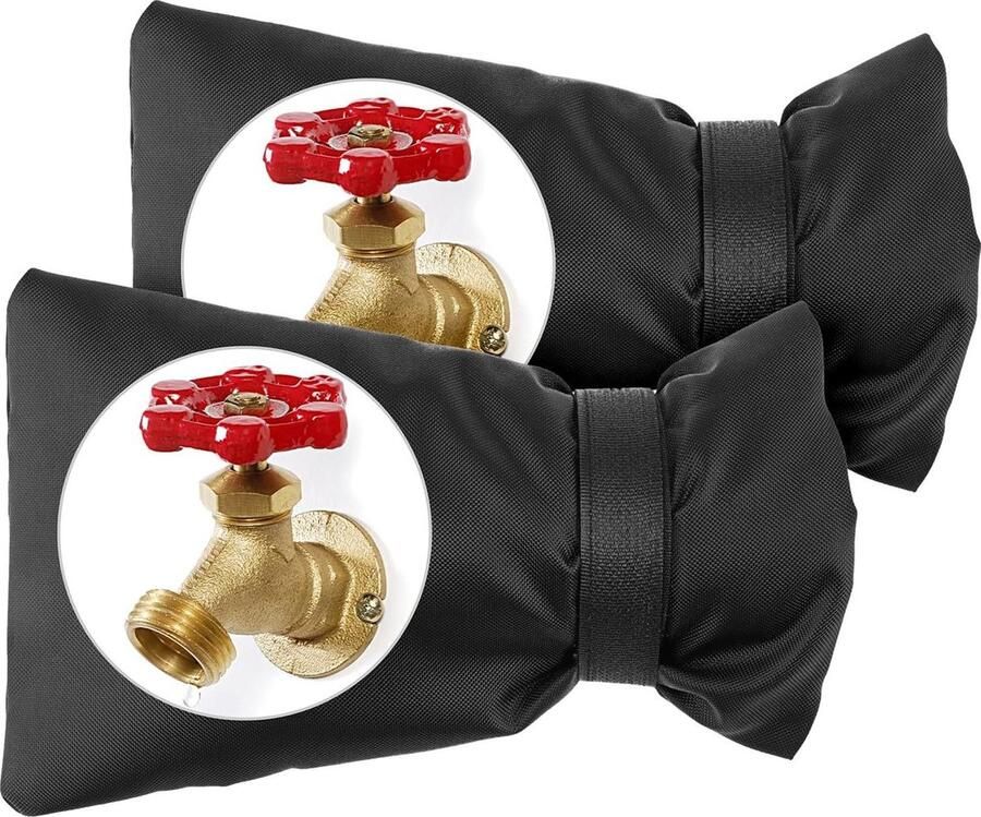 Buitenkraan Vorstvrije Winter Bescherming Mouw Buiten Geïsoleerde Antivries Water Tab Cover Herbruikbare Tuin Spon Sokken Waterdichte Dikke Slang Kranen Beschermers voor Koud Weer Buitenkraan Vorstvrije