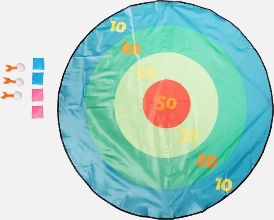 Buitenspel Darten Kinderspeelgoed 135cm diameter +6 jaar Met drie pijlen Actieve bezigheid Vakantie Spelen