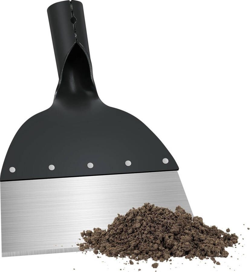 Buitentuinreinigingsschep tuinschep multifunctioneel tuingereedschap onkruidverwijderaar kleine tuinkepel plantenschep (20 cm zonder houten handgreep)
