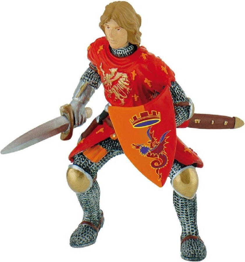 Bullyland Prins met zwaard rood Speelfiguur
