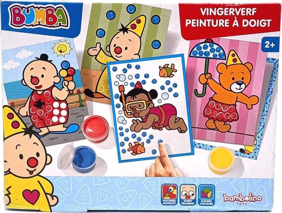 Bumba Vingerverf Makkelijk afwasbaar 3 kleuren Mengbaar