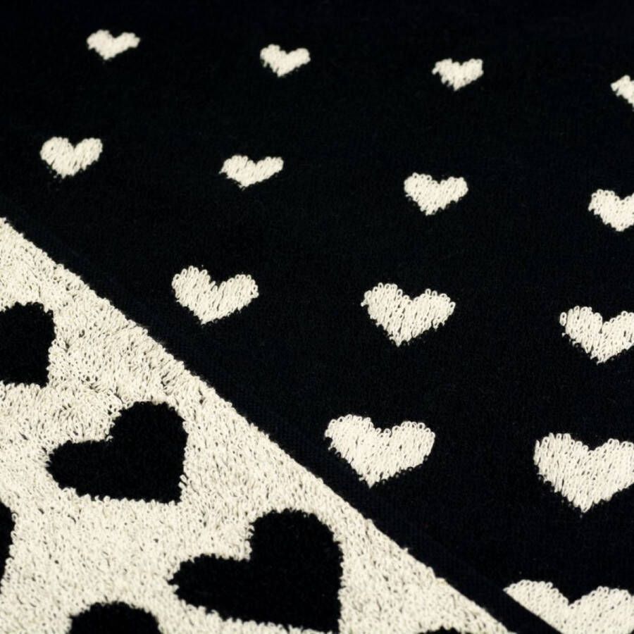 Bunzlau Castle Black Hearts 2x Keukendoek