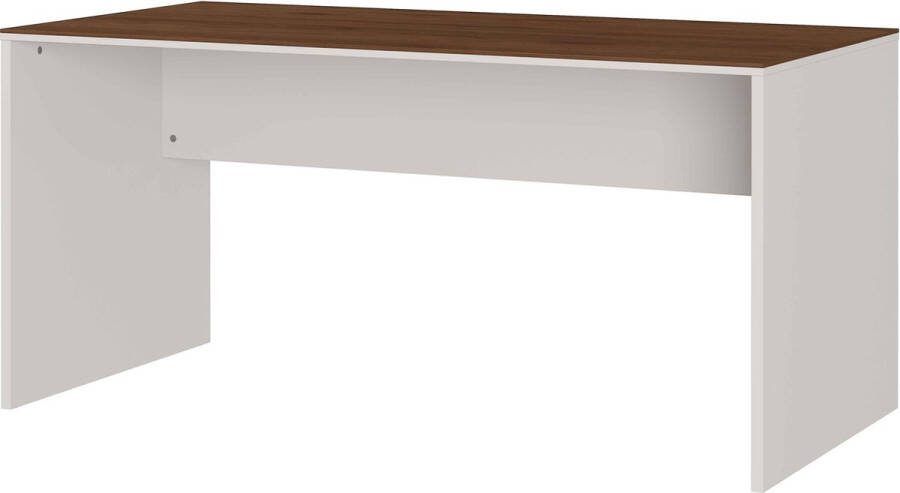 Bureau Ivory Zand Walnoot 158x79cm Hoogte 75 cm