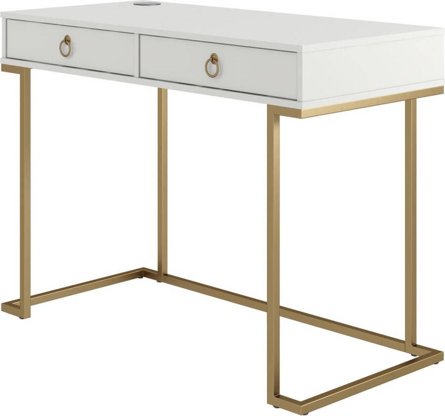 CosmoLiving by Cosmopolitan Bureau CAMILA met 2 laden van mdf frame en grepen van metaal hoogte 79 cm