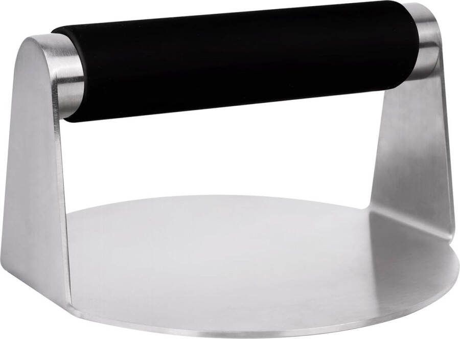 Burgerpers 14 cm voedselveilige 304 roestvrijstalen smash burgerpers professionele burgerpers grillaccessoires voor grillen met platte bovenkant hamburger steak sandwich