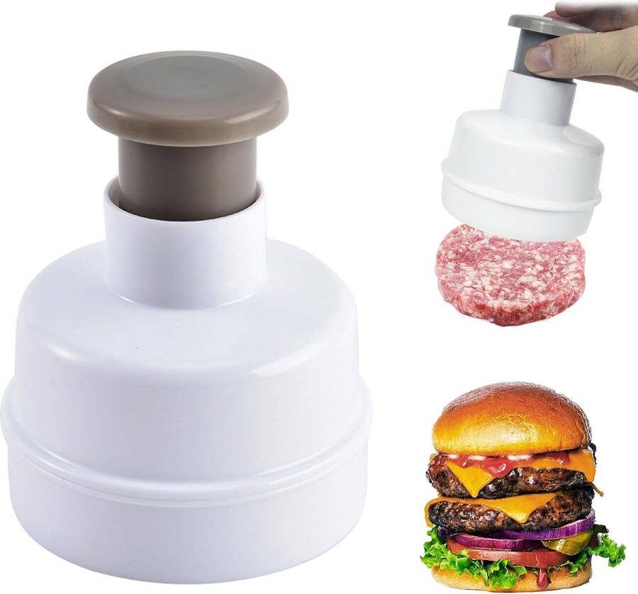Burgerpers hamburgerpers vleesvorm keukengereedschap antiaanbaklaag voor burgerliefhebbers feesten diners BBQ 9 6 cm