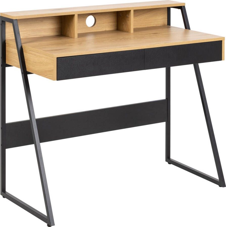 Bendt Bureau Zephyr Eiken en metaal 100 x 50cm Naturel