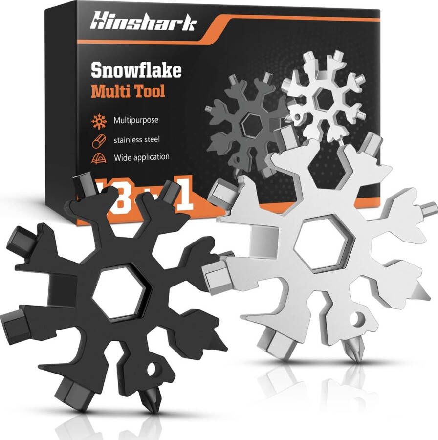 Cadeaus voor mannen vrouwen kleine kerstcadeaus voor mannen 18-in-1 sneeuwvlokken multitool mannencadeaus voor papa verjaardagscadeau voor mannen vulling voor adventskalender