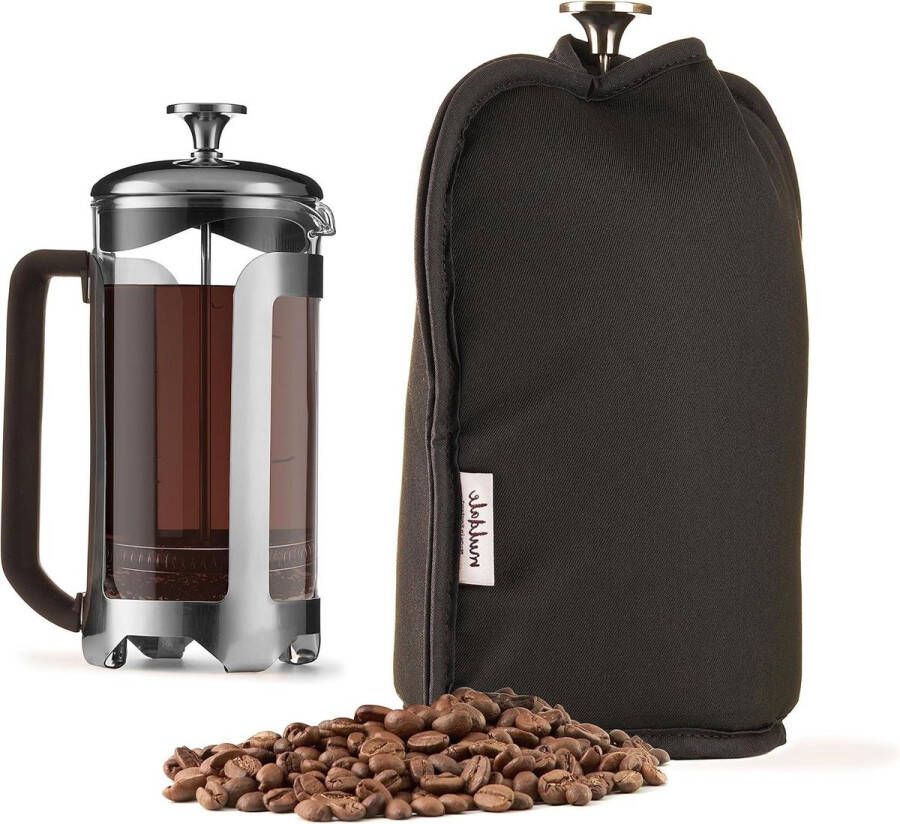 Cafetiere Cosy Warmer in zwart koffiepot cover jas voor 8 kopjes perfecte warmteretentie isolator voor Franse pers met meerdere maten Coffee Strainer
