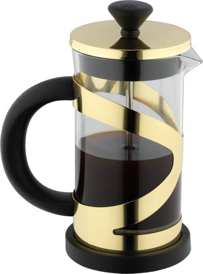 Cafetiere Goud 1000 ml 8 kopjes French Press koffiezetapparaat-hittebestendige handgreep-roestvrij staal