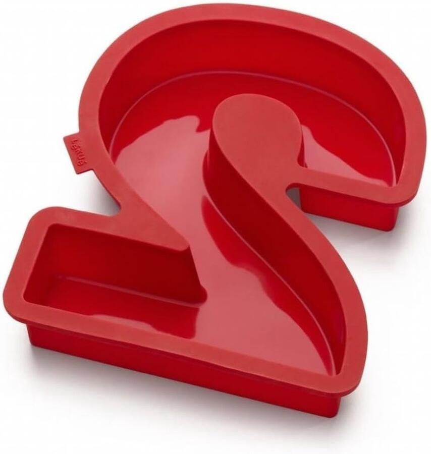 Cakevorm siliconen rood enkel