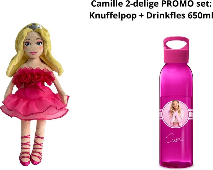 Camille Dhont Camille 2-delige set Knuffelpop + Drinkfles 650ml