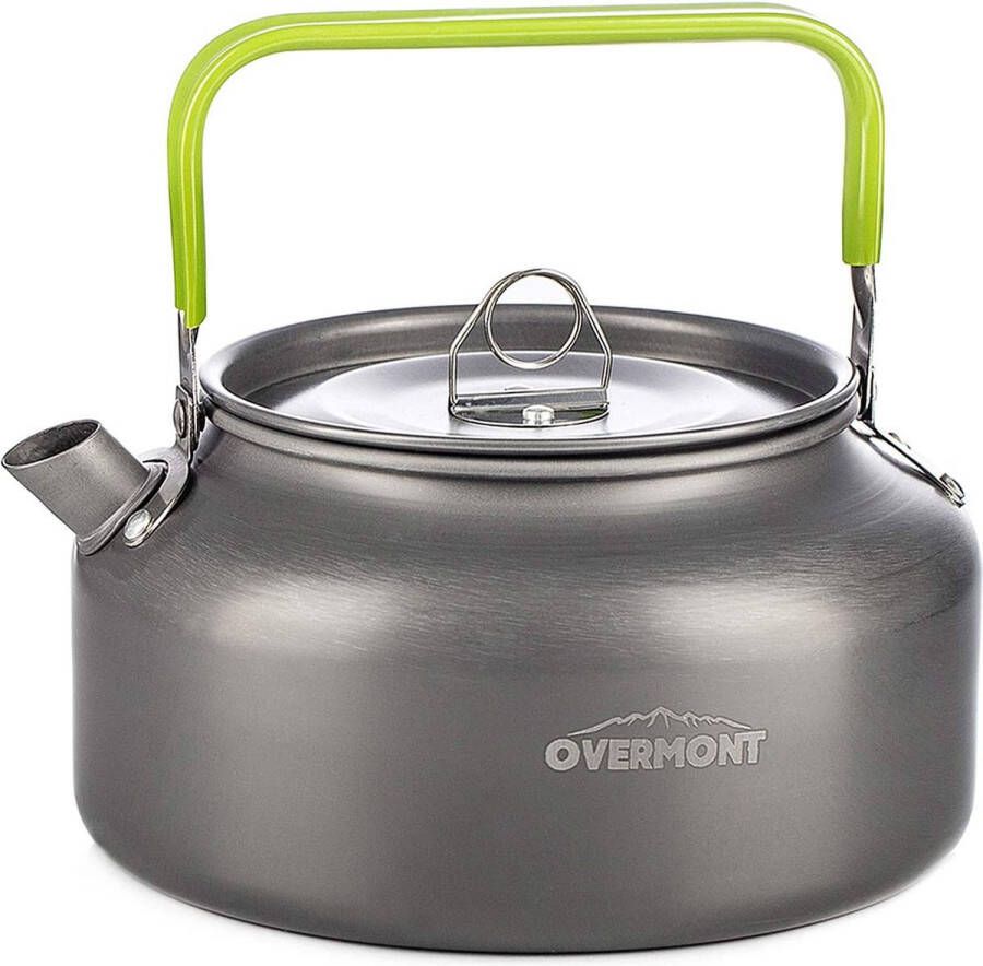 Campingwaterkoker ketel theepot koffiepot campingkookgerei outdoorset kookpan pannenset picknickpan draagbaar aluminium FDA goedgekeurd voor outdoor picknick wandelen 1 2I