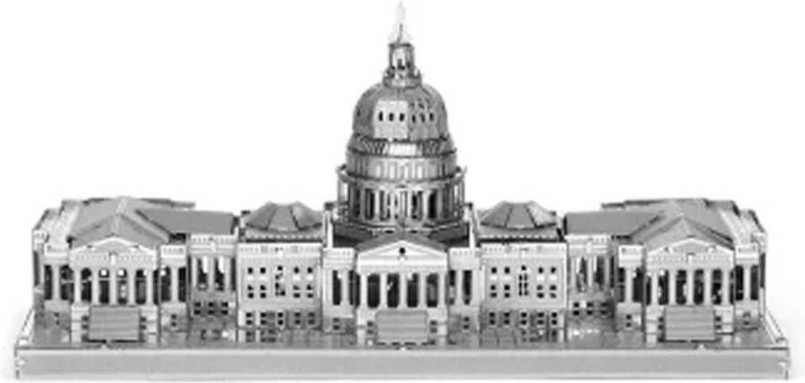 Capitool Amerika 3D Metalen Miniatuur Bouwpakket Schaalmodel Puzzel