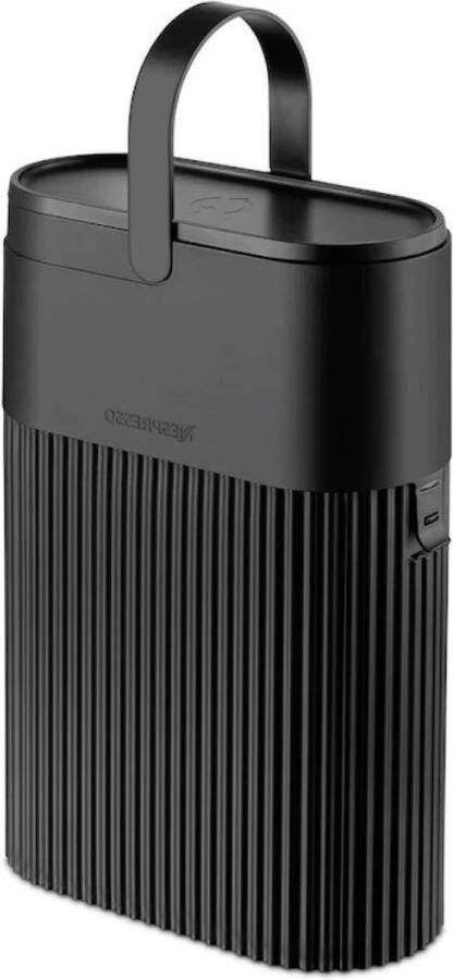 Capsule recyclingcontainer zwart gebruikte capsules Nespresso rolling can dispenser