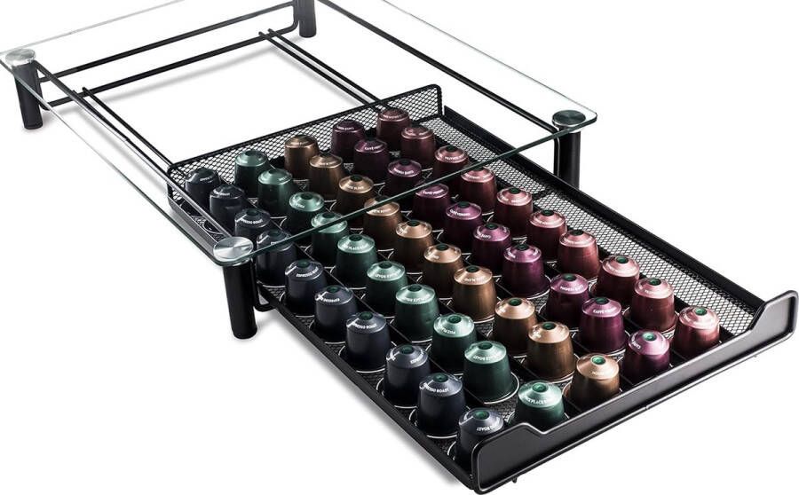 Capsuledispenser voor het koffiezetapparaat koffiecapsulehouder opbergdoos voor Nespresso-capsules koffiecapsulestandaard capsulelade