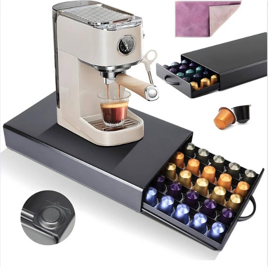 Capsulehouder Capsuledispenser Koffiepad Houder Koffiecapsulehouder Voor 45 capsules