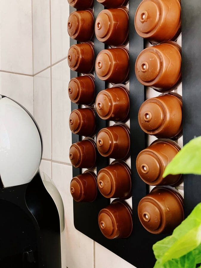 Capsulehouder Dolce Gusto Hoogwaardig materiaal 21 cups Koffiecups houder Zwart