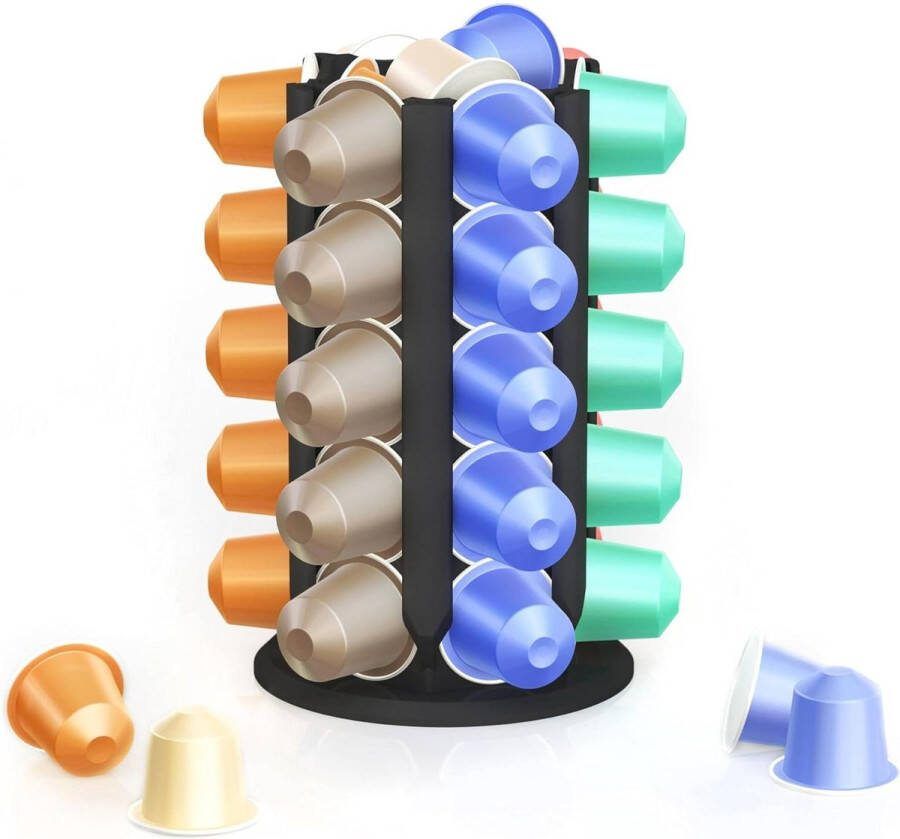 Capsulehouder Nespresso Capsuledispenser capsulestandaard houder capsuletoren voor 30+ capsules capsulehouder nespresso