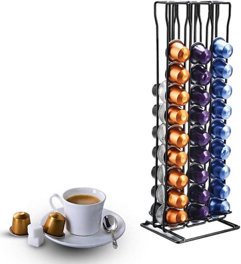 Capsulehouder voor 60 Nespresso Koffiecapsules Opslagrek voor Koffiecapsules Capsuledispenser voor Keuken en Kantoor capsulehouder nespresso