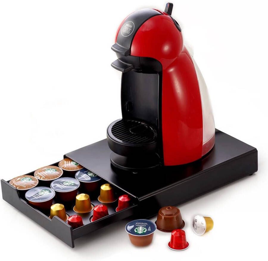 Capsulehouder voor Nespresso Dolce Gusto 20 koffiecapsules antislip koffiecapsulehouder voor belastbare koffiemachines