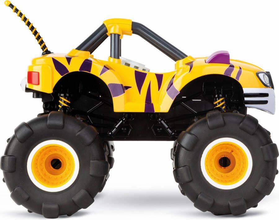 Carrera 1:18 RC Auto Blaze and the Monster Machines Stripes B O Geel 2 4GHz RC Model Kant en Klaar