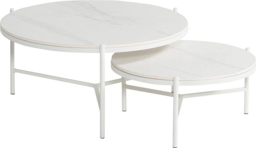 Hartman Carson Koffietafel Wit Dia. 6 H 30 Cm