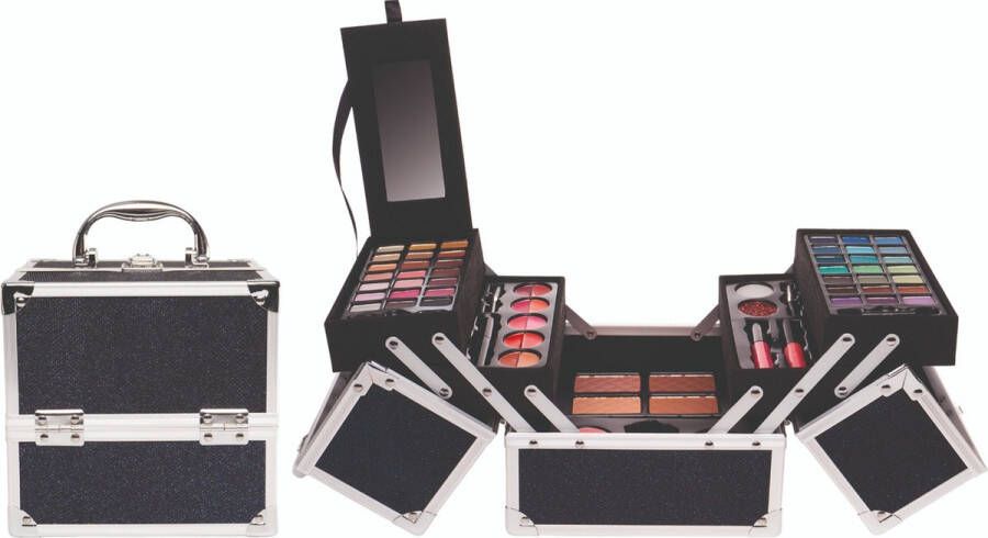 Casuelle Make-Up Koffer Black Blue Glitter