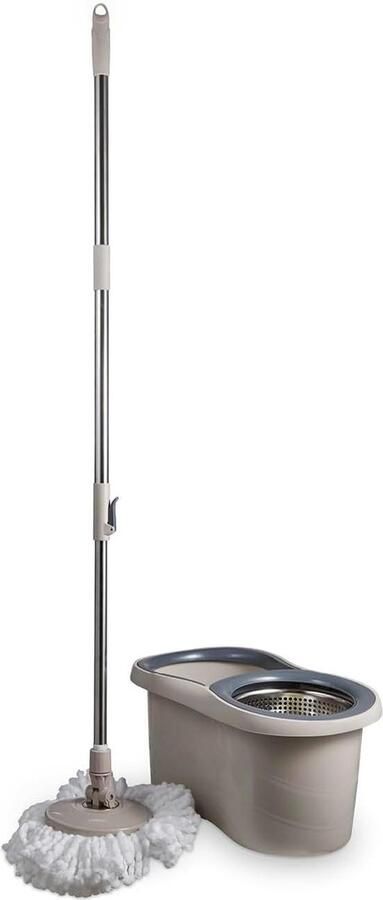 Cavaletto Classic Spin Mop RVS Wringer Opvouwbaar Handvat Latte