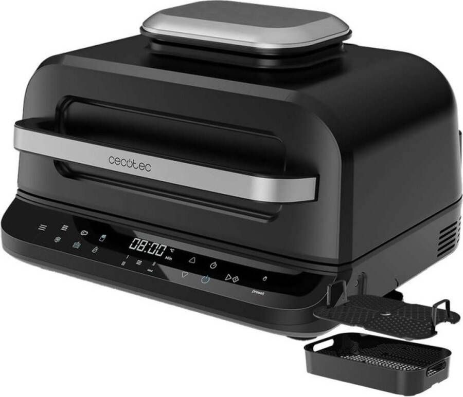 Cecotec Cecofry FireDome 6000 Air Fryer 6000 Olievrije grill Air Friteuse 2400 W 6 kookmodi en 4 grillstanden regelbare therm