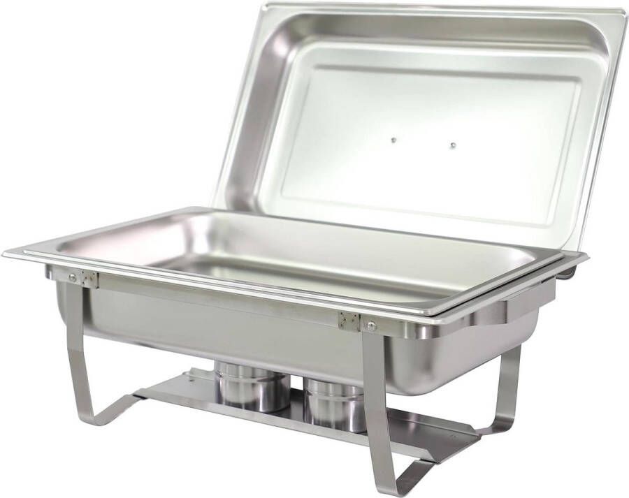 Chafing Dish Buffet Heater Stainless Steel 9 Litres 1 Compartment 0008138