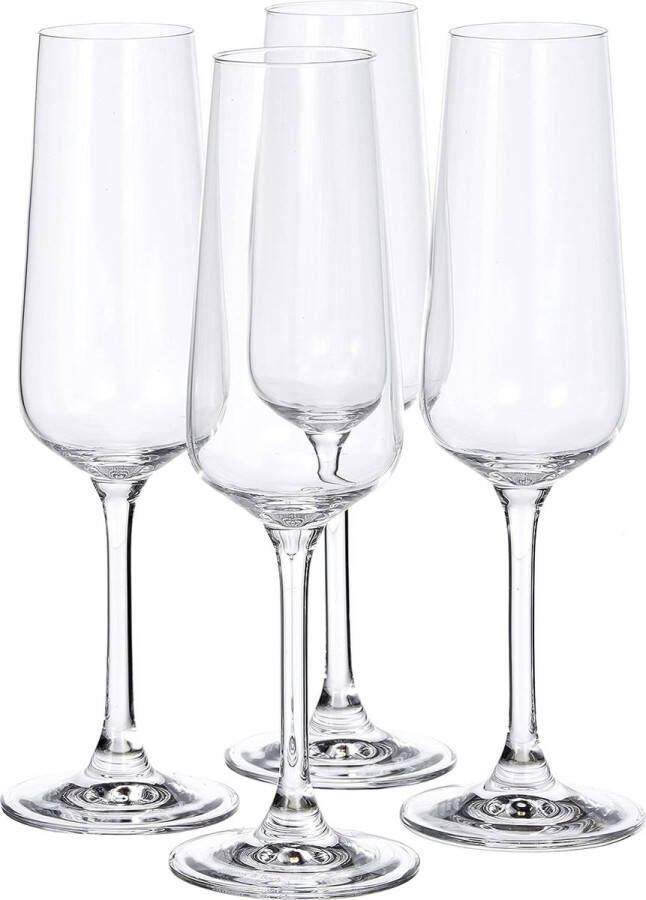 Champagneglas-set 4-dlg. 250 ml Kristalglas