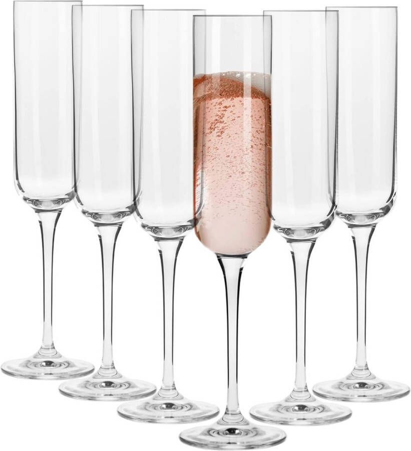 Champagneglas set van 6 170 ml vaatwasmachinebestendig voor thuis restaurants en feestjes