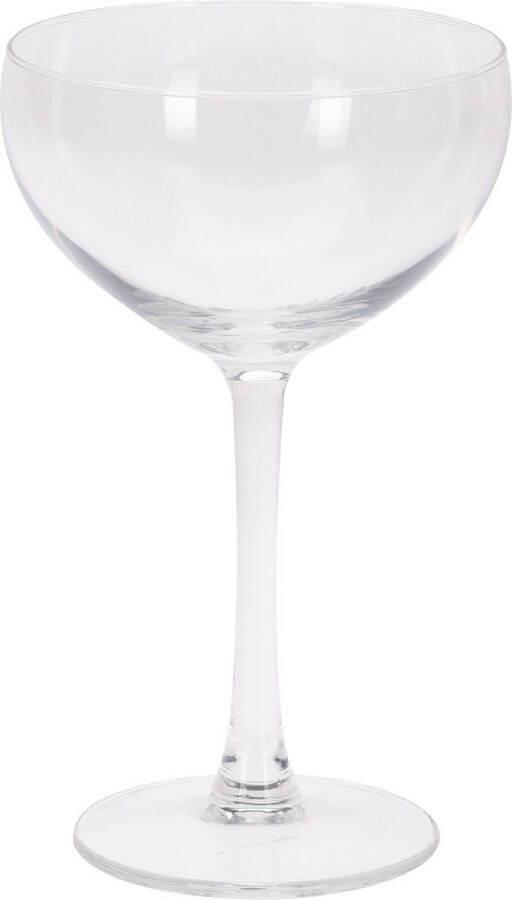 Merkloos Sans marque 4x Champagneglazen cocktailglazen transparant 240 ml Cocktail glazen Champagne glazen