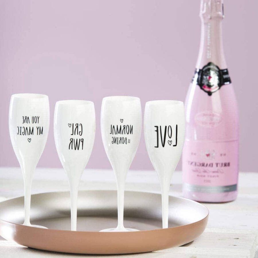 Champagneglazen set voor speciale gelegenheden Cheers