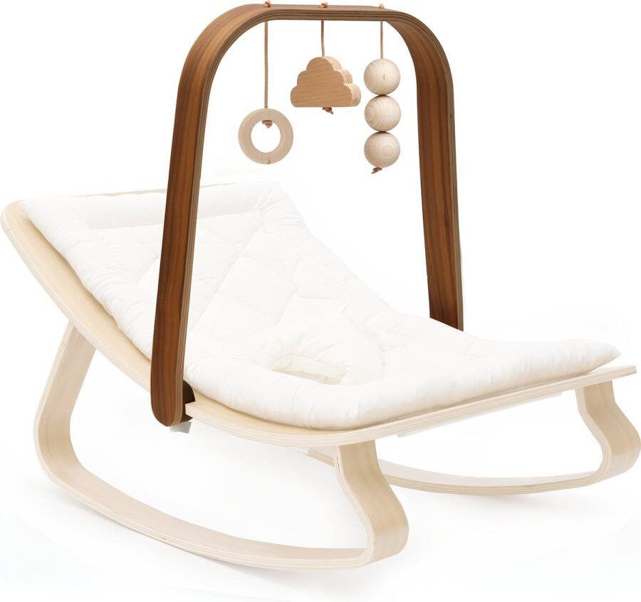 Charlie Crane Paris Wooden Activity Arch for Levo Walnut Houten Gym voor Levo Wipstoel Walnut