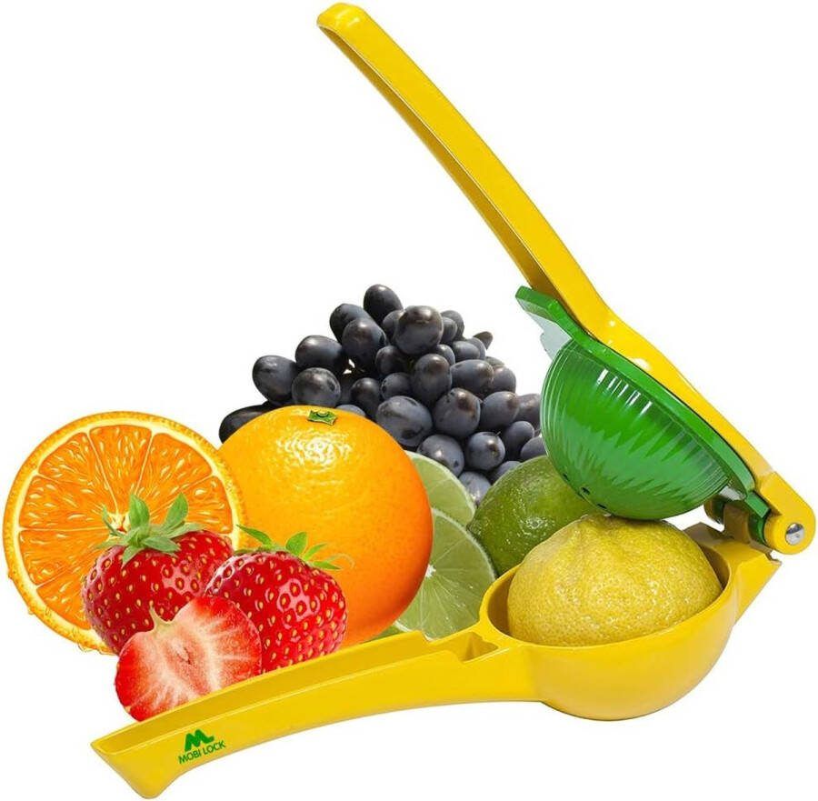 Chef Selection Citroen-Limoenpers Handmatige Citruspers Premium Roestvrij Staal Premium Handmatig Fruit Mexicaans Elleboog Gemakkelijk te gebruiken Bonus Receptgids van