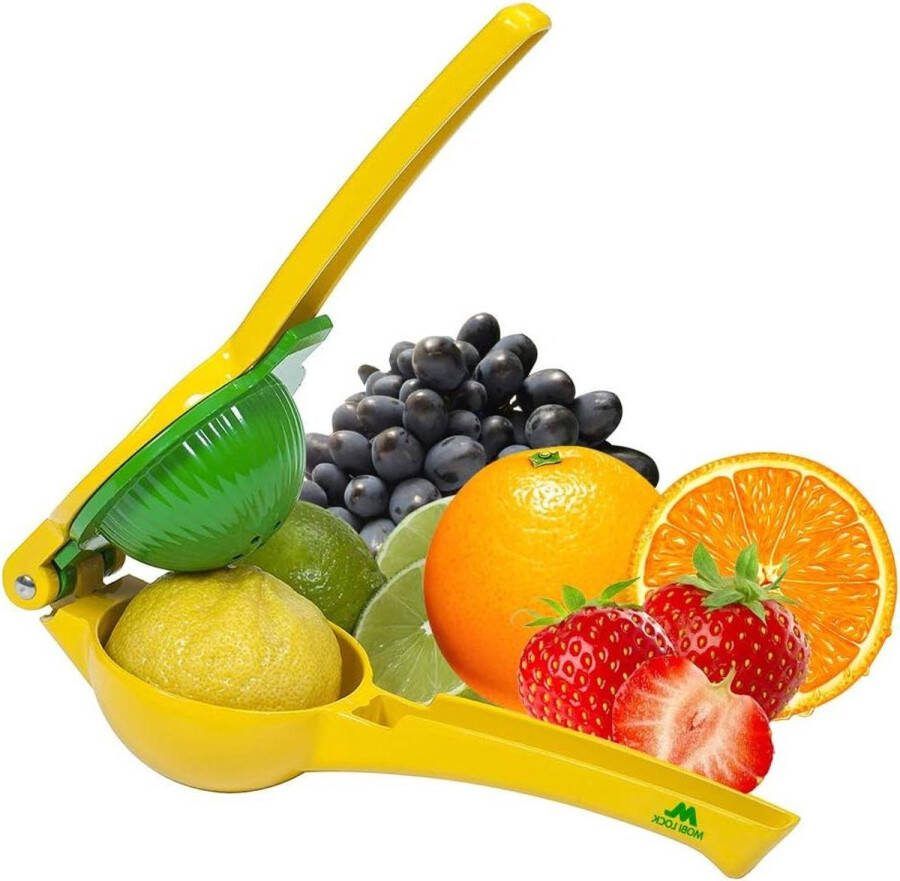 Chefs Choice Citroen- Limoenpers Roestvrijstaal Vaatwasbestendige Fruitpers Vers Sap Salades Cocktails RVS Fruitpers Zaadjes Pulp Snelle sapmakers citruspers
